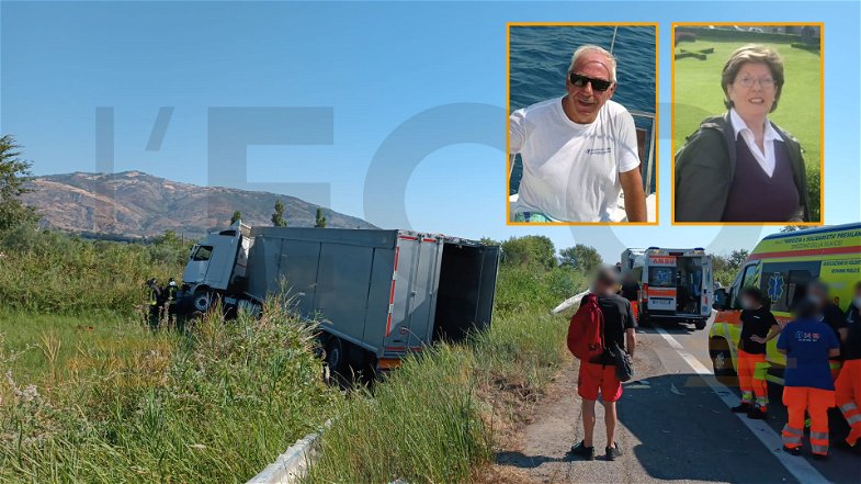 Andavano a Corigliano-Rossano per una visita: la loro vita è finita sotto un camion