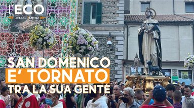 Dopo due anni di fermo oggi a Langobucco è festa grande: San Domenico è tornato tra la gente