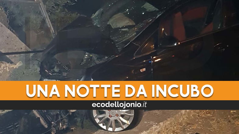 Incidente nella notte a Cariati: 5 giovanissimi coinvolti, tre versano in gravi condizioni