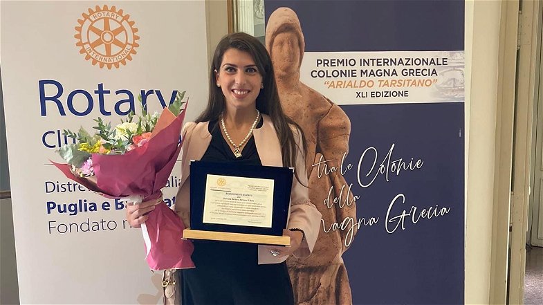 Barbara Di Noia vince il Premio Junior Magna Grecia, sezione dedicata a Giovani Ricercatori