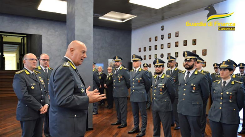 Il Comandante Interregionale Italia Sud-Occidentale della Gdf in visita al Comando provinciale di Cosenza