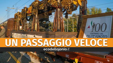 Stanotte il Treno del Milite ignoto fermerà a Sibari e transiterà da Corigliano-Rossano lungo tutta la linea Jonica