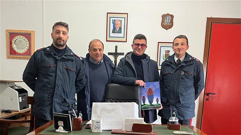 Sicurezza territorio, il Comandante dei Carabinieri ricevuto in municipio a Caloveto