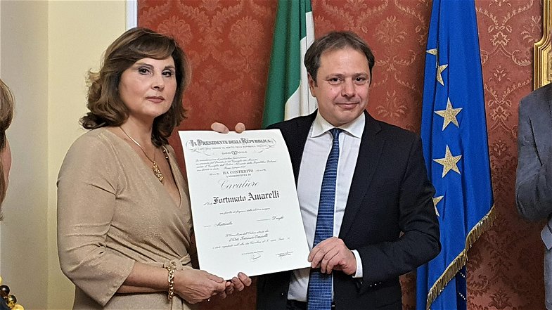 Fortunato Amarelli diventa Cavaliere al Merito della Repubblica Italiana 