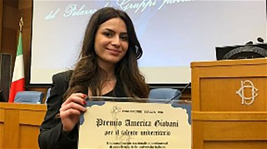 Eliana Alagio di Cassano riceve il Premio America Giovani 2022