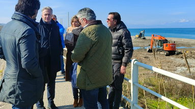 Sopralluogo di Gallo sui cantieri di Calabria Verde nel mirino delle intimidazioni