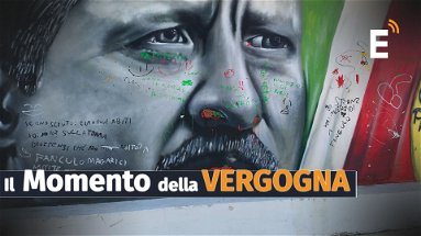 Graffiti e frasi offensive: sfregiato il murales di Borsellino a Rossano