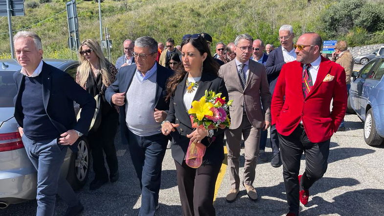 Inaugurata questa mattina la Provinciale 164 Civita-Cassano. Era chiusa da 15 anni