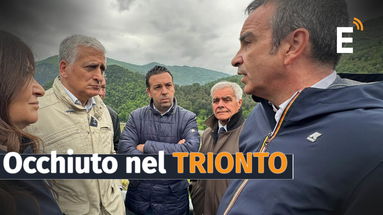 Occhiuto piomba nel Trionto e rassicura: «Trovare responsabilità ma siamo già a lavoro per ripristino» - VIDEO