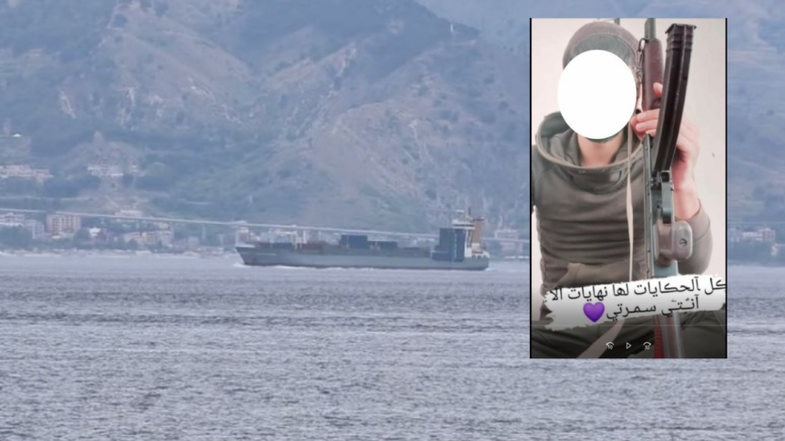 Due presunti terroristi su una nave al largo della Calabria Jonica. Sul loro cellulare foto con kalashnikov in mano