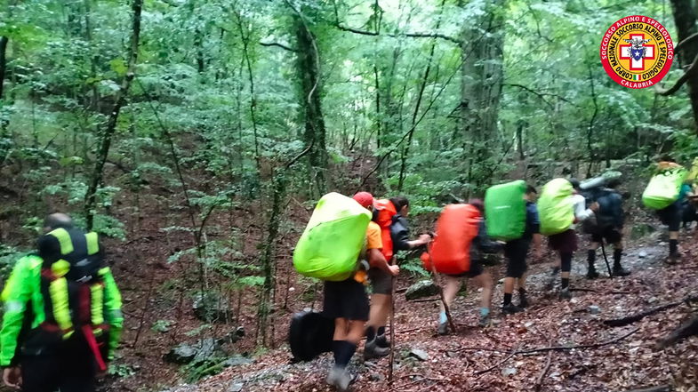 Venti scout dispersi nel Pollino: salvati dal Soccorso Alpino e Speleologico Calabria