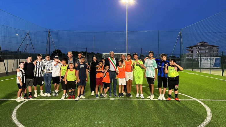 Cassano Jonio, inaugurati a Doria i nuovi campetti di calcio a 5 e pallavolo
