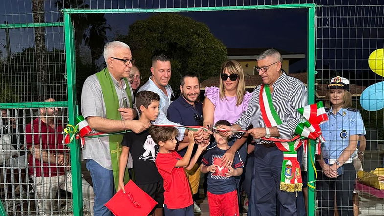 Cassano, inaugurati il nuovo campetto di Calcio a 5 e l’area giochi di Bruscate Grande – Millepini