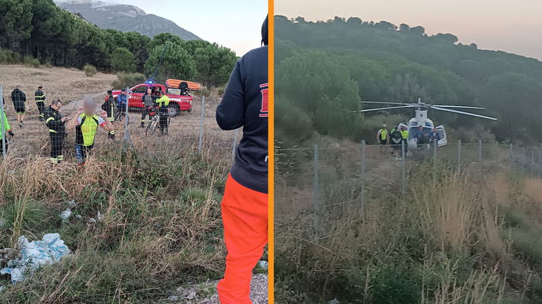 Escursione in bici drammatica per un biker: cade e batte la testa. Trasferito a Cosenza