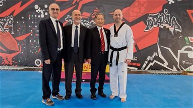 Il mestro di Taekwondo Marco Fontanella riceve la qualifica di cintura nera sesto Dan