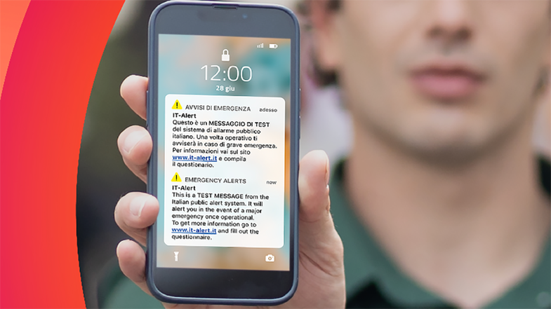 Tornano i messaggi simulati di IT-Alert per preparare la popolazione alle gravi emergenze