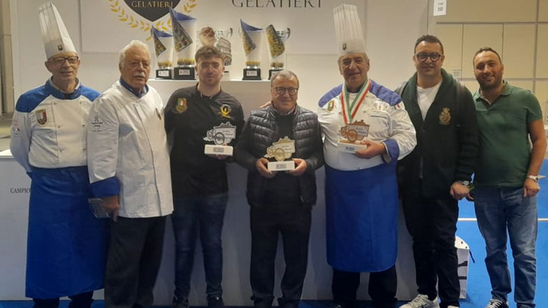 L' Antica Gelateria Fortino di Cariati premiata al Sigep di Rimini 