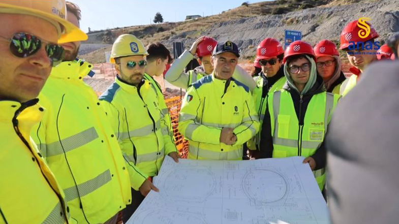 Anas incontra i ragazzi dell'Istituto Filangieri di Trebisacce in visita al cantiere del Terzo Megalotto