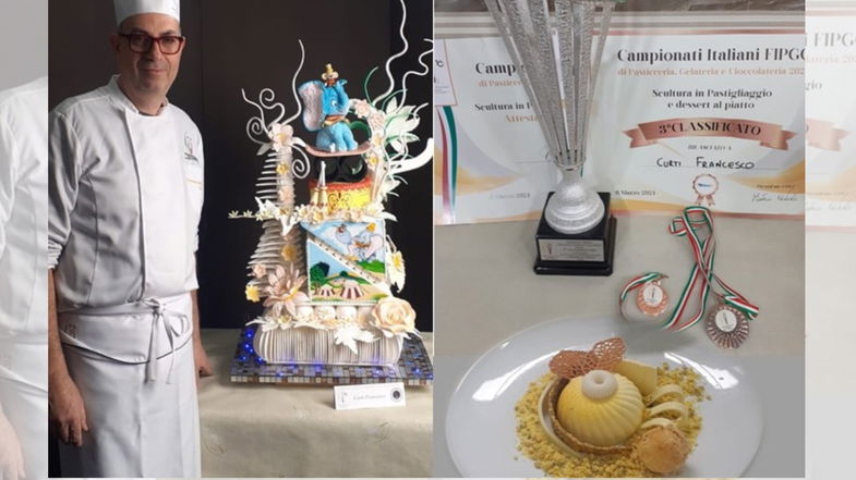 Terzo posto ai campionati nazionali di pasticceria per il coriglianese Francesco Alex Curti