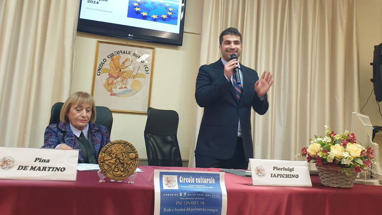 A Crosia la conferenza “Ruolo e funzioni del Parlamento europeo” con Iapichino