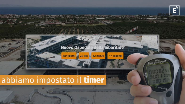 Nuovo ospedale, abbiamo messo il timer: monitoraggio civico sull'opera