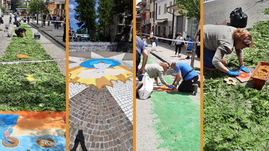 A Camigliatello torna l'infiorata, un momento di arte e di fede