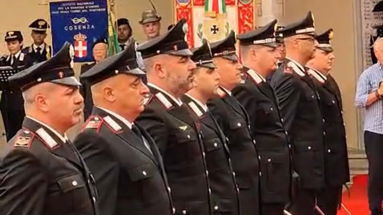 Dieci carabinieri del Reparto di Co-Ro premiati per il loro impegno contro la criminalità organizzata