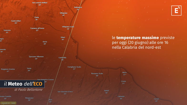 Giornata infernale. Fiammata nordafricana: caldo, umidità e sabbia desertica