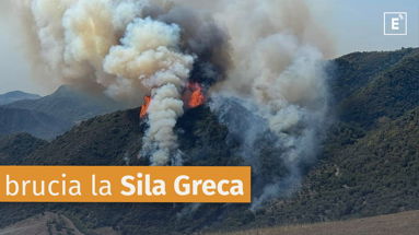 Il fronte degli incendi si sposta nel Basso Jonio, bruciano i boschi della Sila Greca