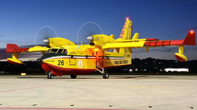 Incendio nella zona della Vurga. Attivo anche il Canadair