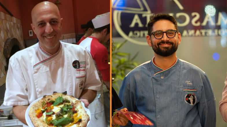 Corrado Scaglione di Enosteria Lipen ospite all'anniversario de l'Ammasciata di Luca Tudda