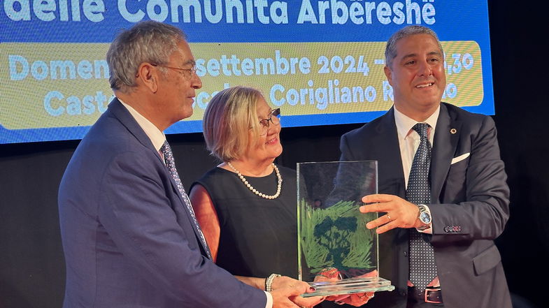 Il prestigioso Premio Arbëria è stato conferito a Pasqualina Gigliotti