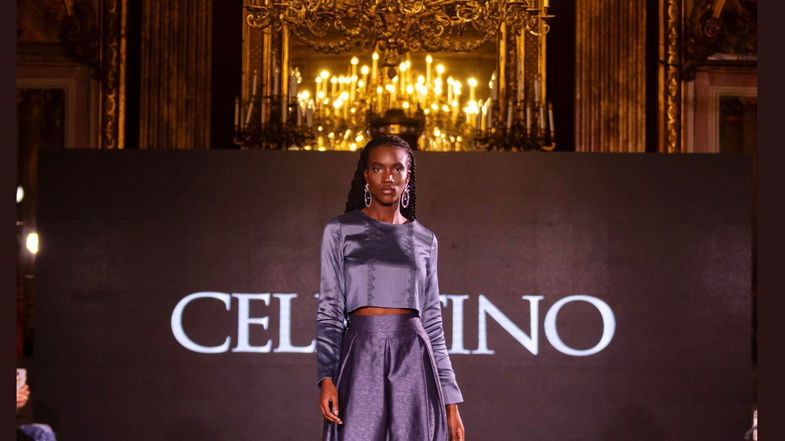 Celestino alla settimana della moda di Parigi, Straface si complimenta con la casa di moda