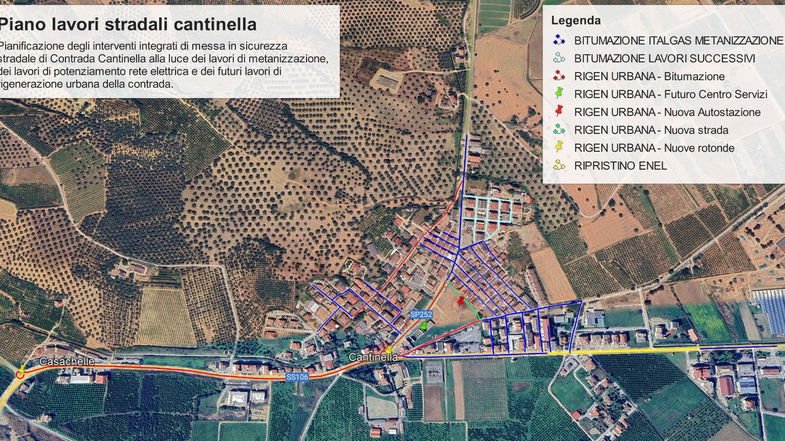 Manutenzione stradale a Cantinella: partito il piano integrato