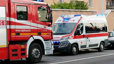 Guasto al camino: donna ustionata trasferita in ospedale