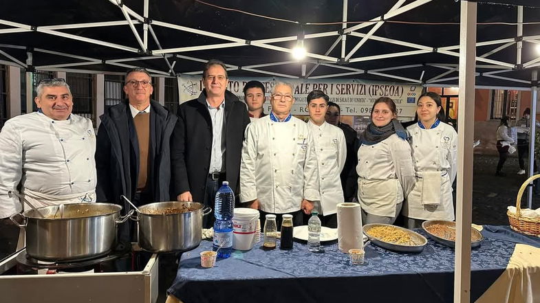 La Coccìa di Santa Lucia fatta col grano seminato, trebbiato e macinato dagli studenti dell’Alberghiero