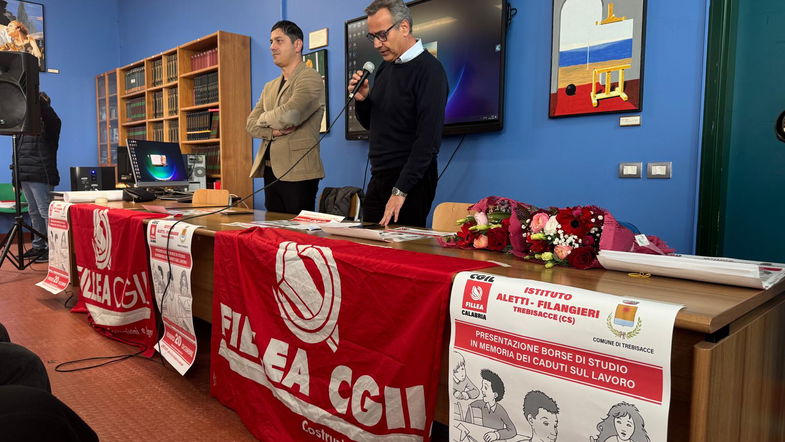 Trebisacce, presentate le borse di studio della Fillea Cgil Calabria dedicate ai morti sul lavoro