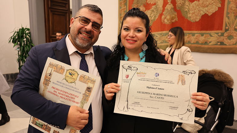 Il Progetto Sibari esalta il Campidoglio, premiati Rossella Marino e Domenico Liguori