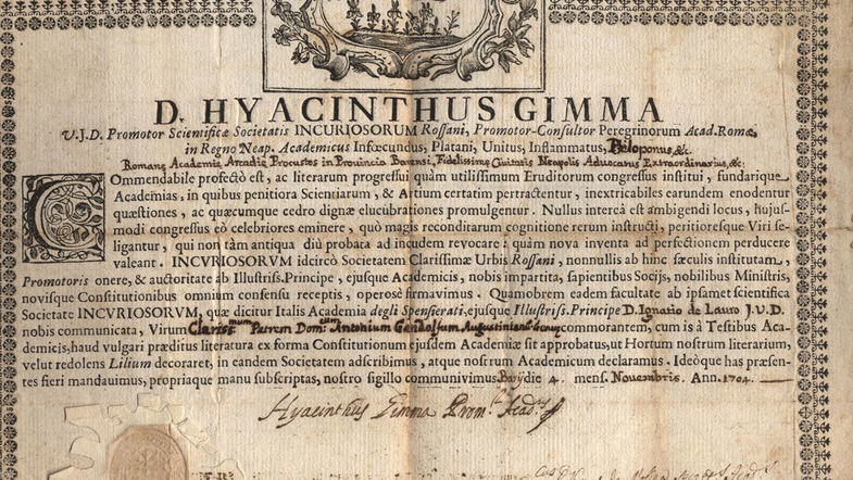 L'Accademia degli Spensierati e il mistero attorno a Giovan Camillo e Camillo Toscano