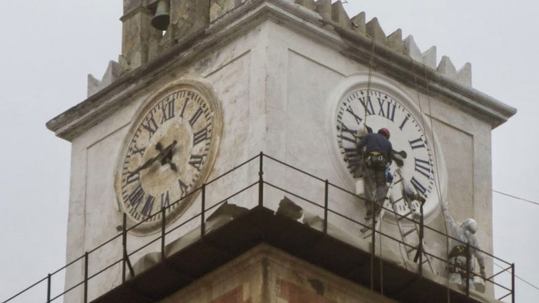 Al via il restyling della Torre dell'Orologio, monumento identitario della città delle terme