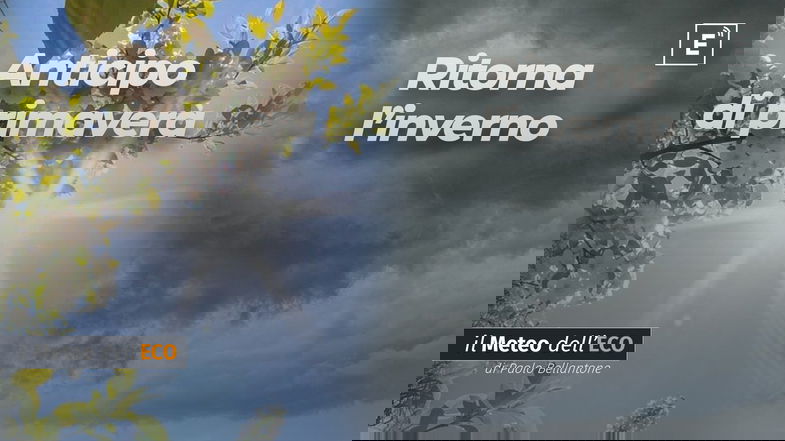 Oggi e domani un anticipo di primavera, ma da lunedì torna l'inverno... e pure la neve