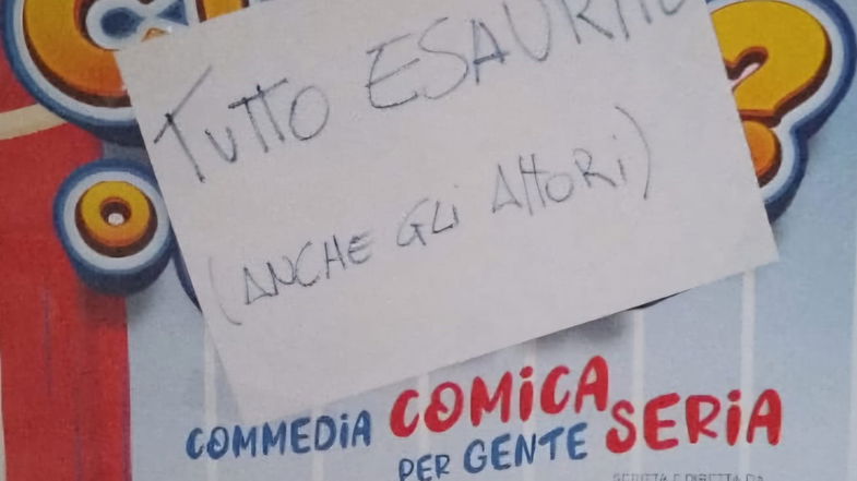 Tutto esaurito (anche gli attori) per “Ci sì o ci fa”