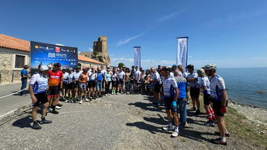 A Roseto Capo Spulico partenza della 3^ tappa de “La Storia in Bici - La Corsa dei Tre Mari”