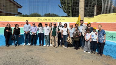 La scuola di Piragineti più bella grazie al lavoro creativo di Legambiente