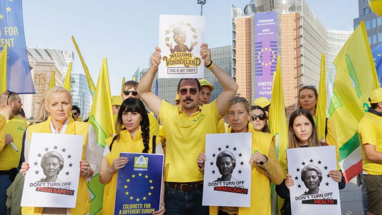 Coldiretti protesta contro le politiche europee «che distruggono l'agricoltura»