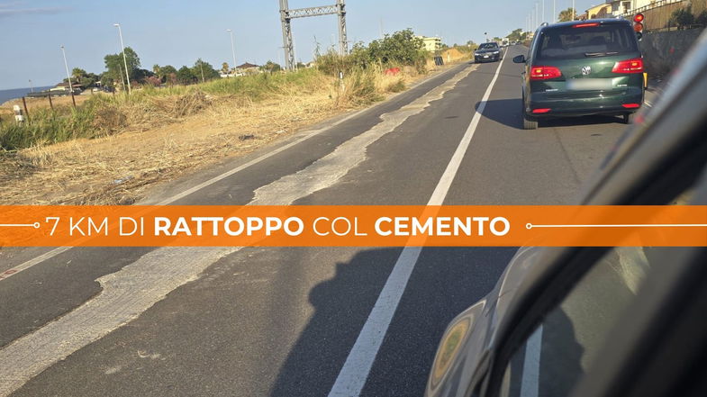 SS106, tra Pietrapaola e Cariati 7 km di cemento e pericolo: ecco come si rattoppa una statale