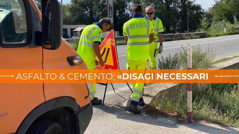 Cemento sull'asfalto: «Controlli frequenti e costanti per garantire sicurezza viabilità»