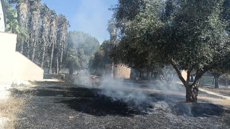 Sibari, fiamme alla Masseria Casabianca e al Museo Archeologico | FOTO