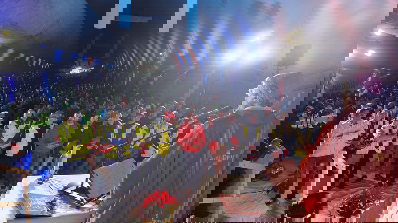 Dentro la montagna per Santa Barbara: 800 lavoratori celebrano la patrona dei minatori nella galleria del Megalotto 3